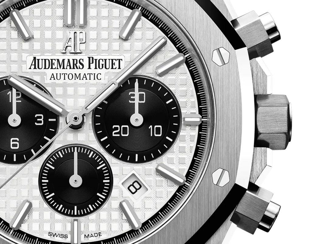 【1:1 Super Clone】A&P ROYAL OAK PANDA White Dial CHRONOGRAPH 41mm