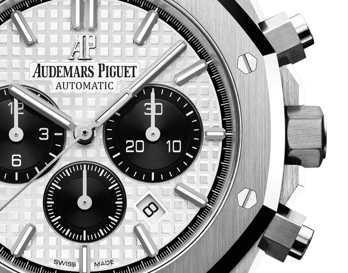 【1:1 Super Clone】A&P ROYAL OAK PANDA White Dial CHRONOGRAPH 41mm