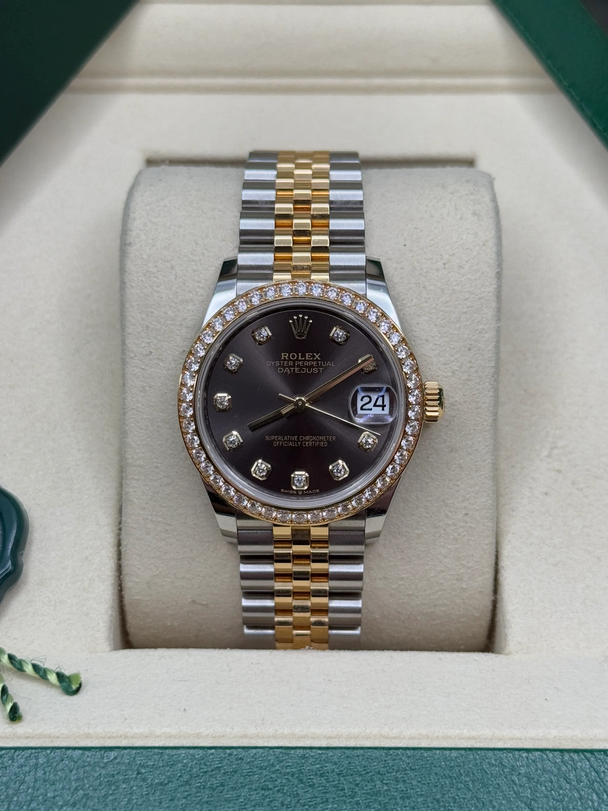 【1:1 Super Clone】 Datejust m278383RBR-0021/0022 31mm Dark Grey Dial Oyster Bracelet
