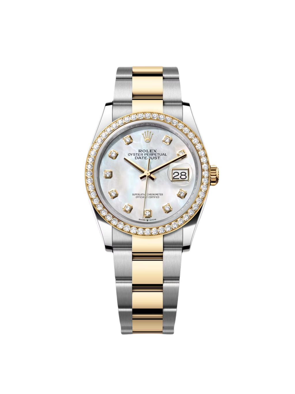 【1:1 Super Clone】  Datejust 36mm 126283 White Mother-of-Pearl Dial Jubilee Bracelet Watch