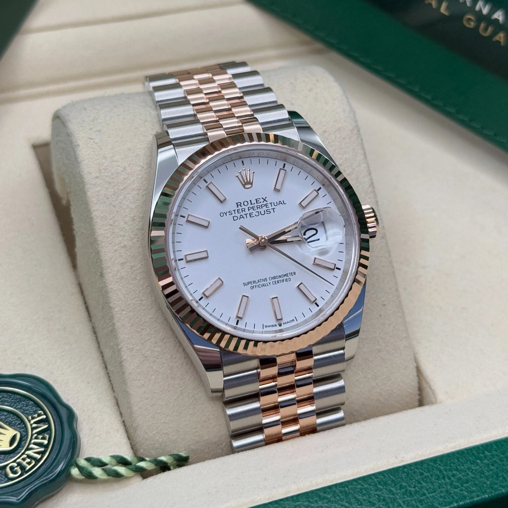 【1:1 Super Clone】  Datejust 36mm 126231 White Dial Jubilee Bracelet