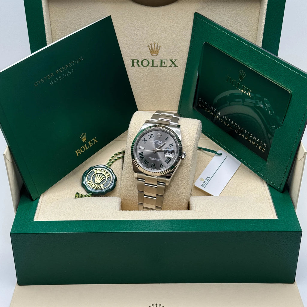 【1:1 Super Clone】  Datejust 36mm 126234 Datejust Slate Roman Dial Jubilee Watch