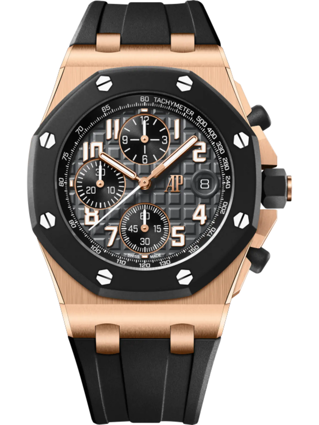【1:1 Super Clone】A&P OFFSHORE Pink Gold Anthracite Grey Dial CHRONOGRAPH 42mm