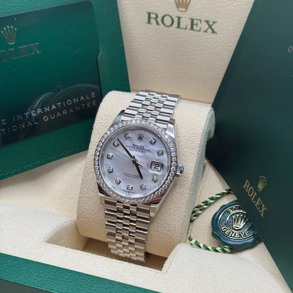 【1:1 Super Clone】  Datejust 36mm 126284 Mother-of-Pearl Dial Oyster Bracelet
