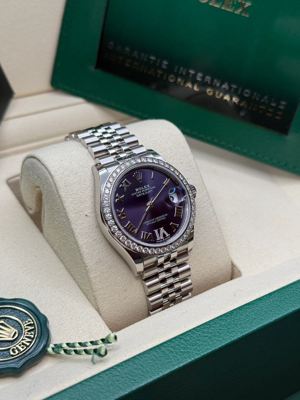 【1:1 Super Clone】 Datejust m278384RBR-0029/0030 Aubergine 31mm Dial Jubilee Watch