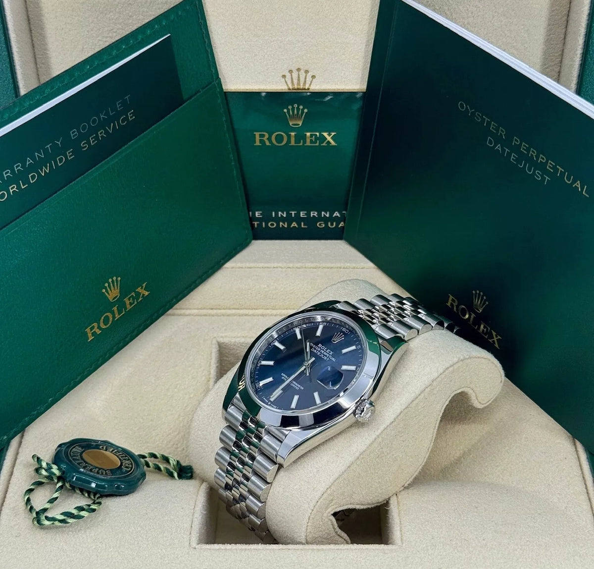 【1:1 Super Clone】 Datejust 41mm 126300 Blue Index Jubilee Stainless Steel Men’s Watch