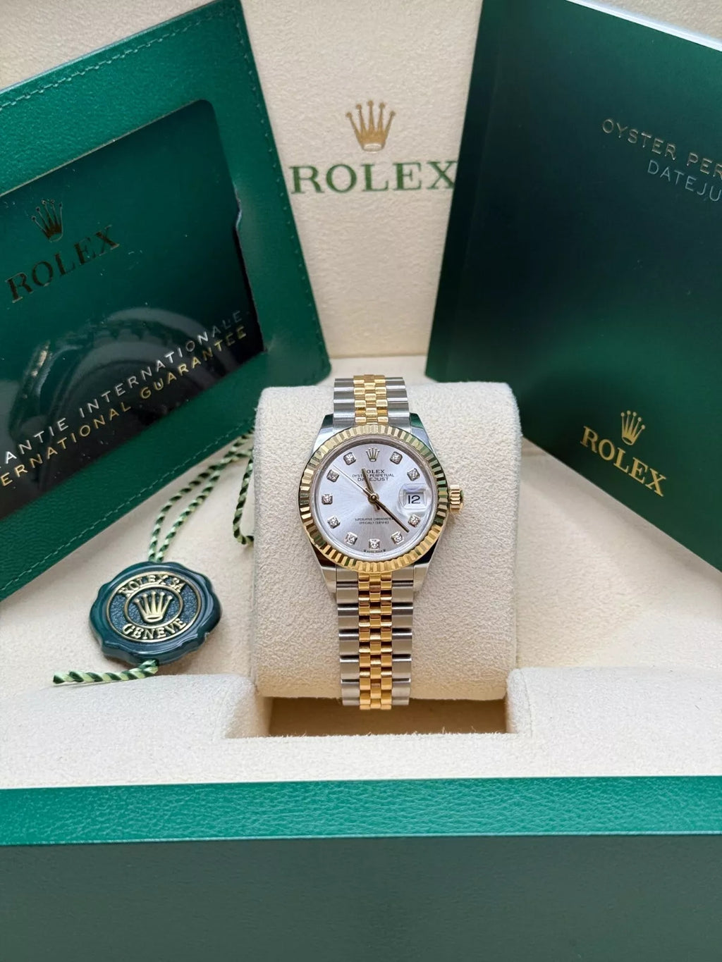 【1:1 Super Clone】 Lady-Datejust 28mm 279173 Silver Diamond Dial Oyster Bracelet