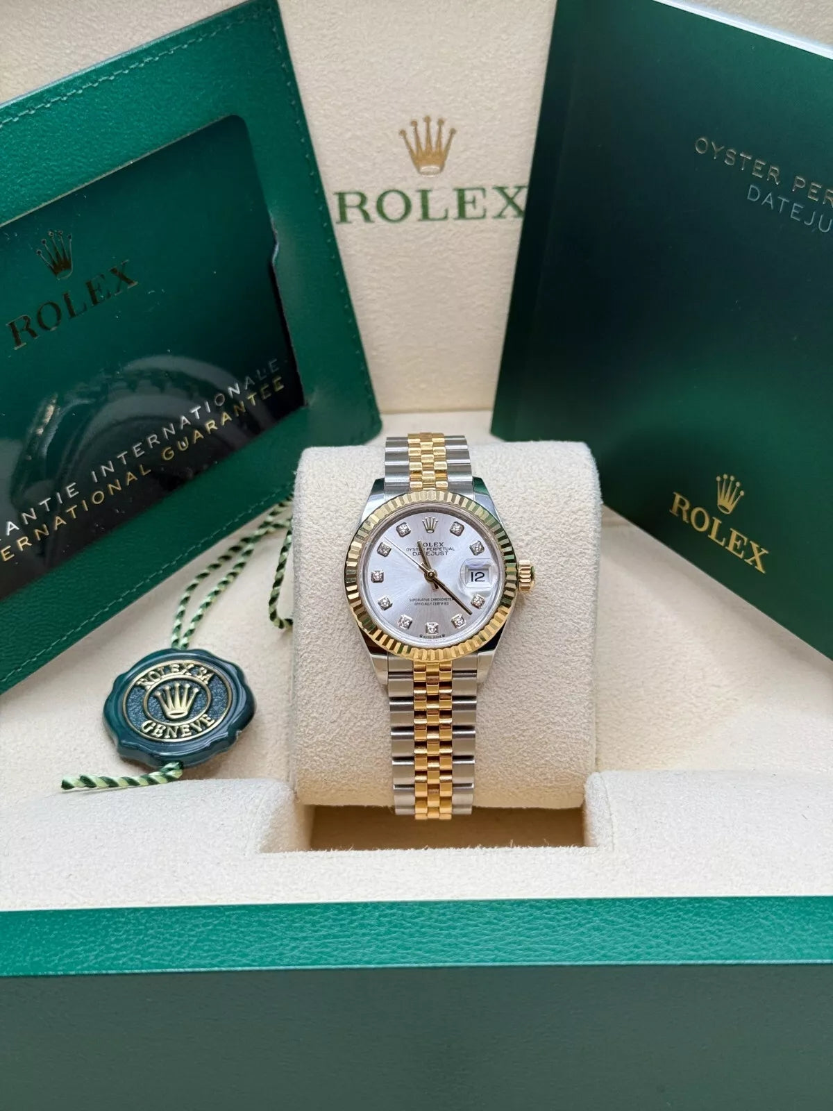 【1:1 Super Clone】 Lady-Datejust 28mm 279173 Silver Diamond Dial Oyster Bracelet