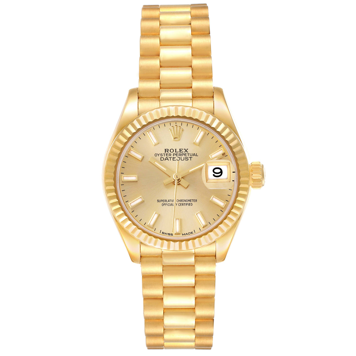 【1:1 Super Clone】 Lady-Datejust 28mm 279178 Champagne Dial
