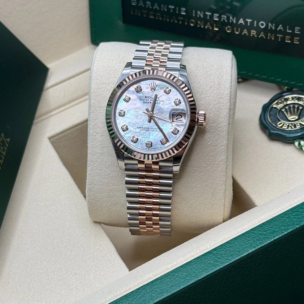 【1:1 Super Clone】 Datejust m278271-0025/0026 White Mother-of-Pearl 31mm Dial Oyster Bracelet Watch