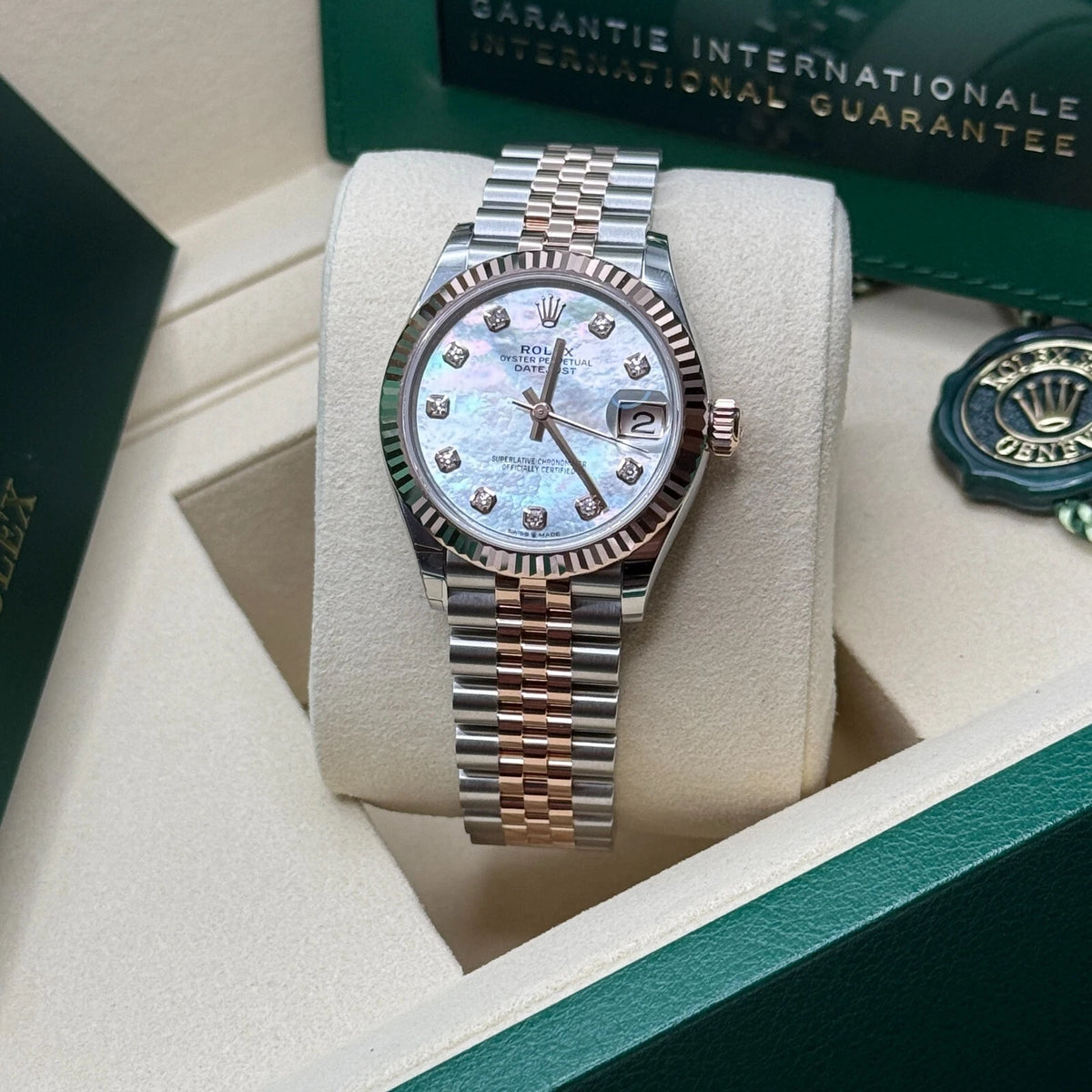 【1:1 Super Clone】 Datejust m278271-0025/0026 White Mother-of-Pearl 31mm Dial Oyster Bracelet Watch