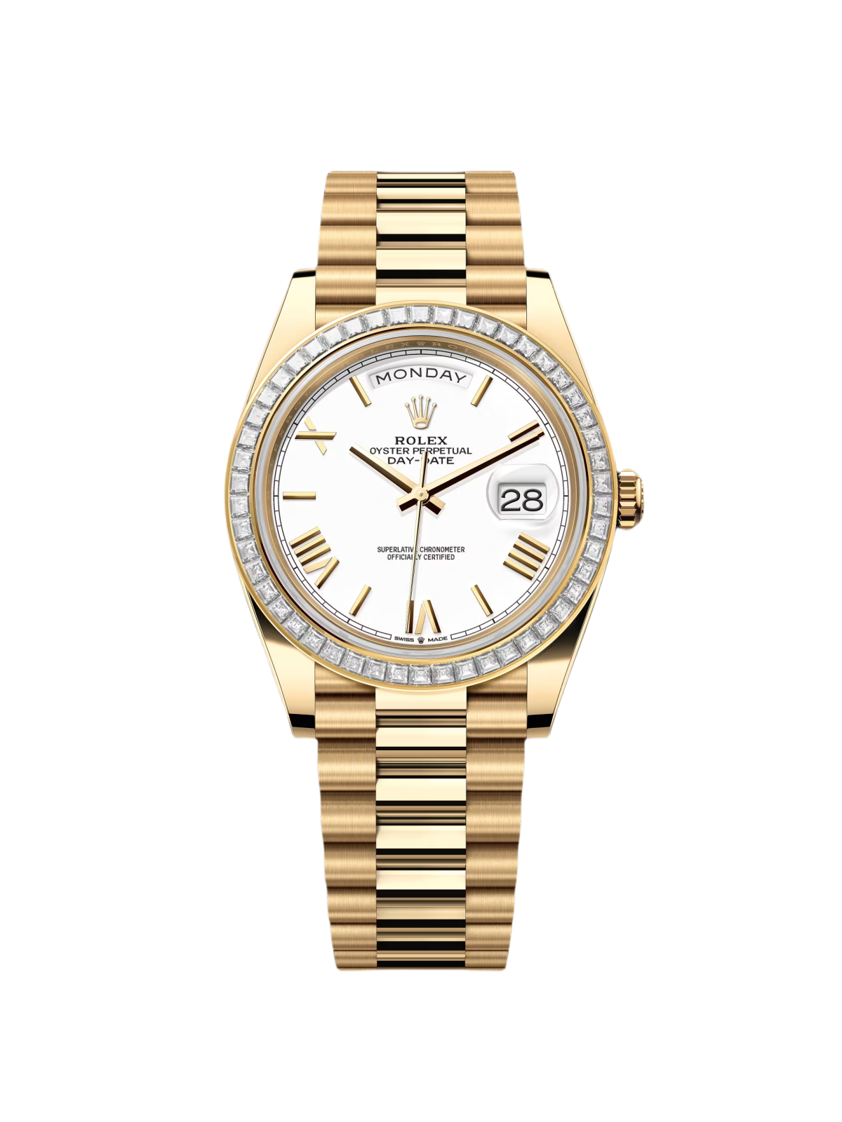 【1:1 Super Clone】 Day-Date 40mm 228398TBR-0033 White Dial President Watch