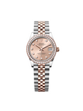 【1:1 Super Clone】 Datejust m278381-0023/0024 Rose Diamond 31mm Dial Diamond-Set Bezel and Oyster Bracelet Watch