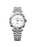 【1:1 Super Clone】  Datejust 41mm  White Index Oyster Stainless Steel Men’s Watch - 126334