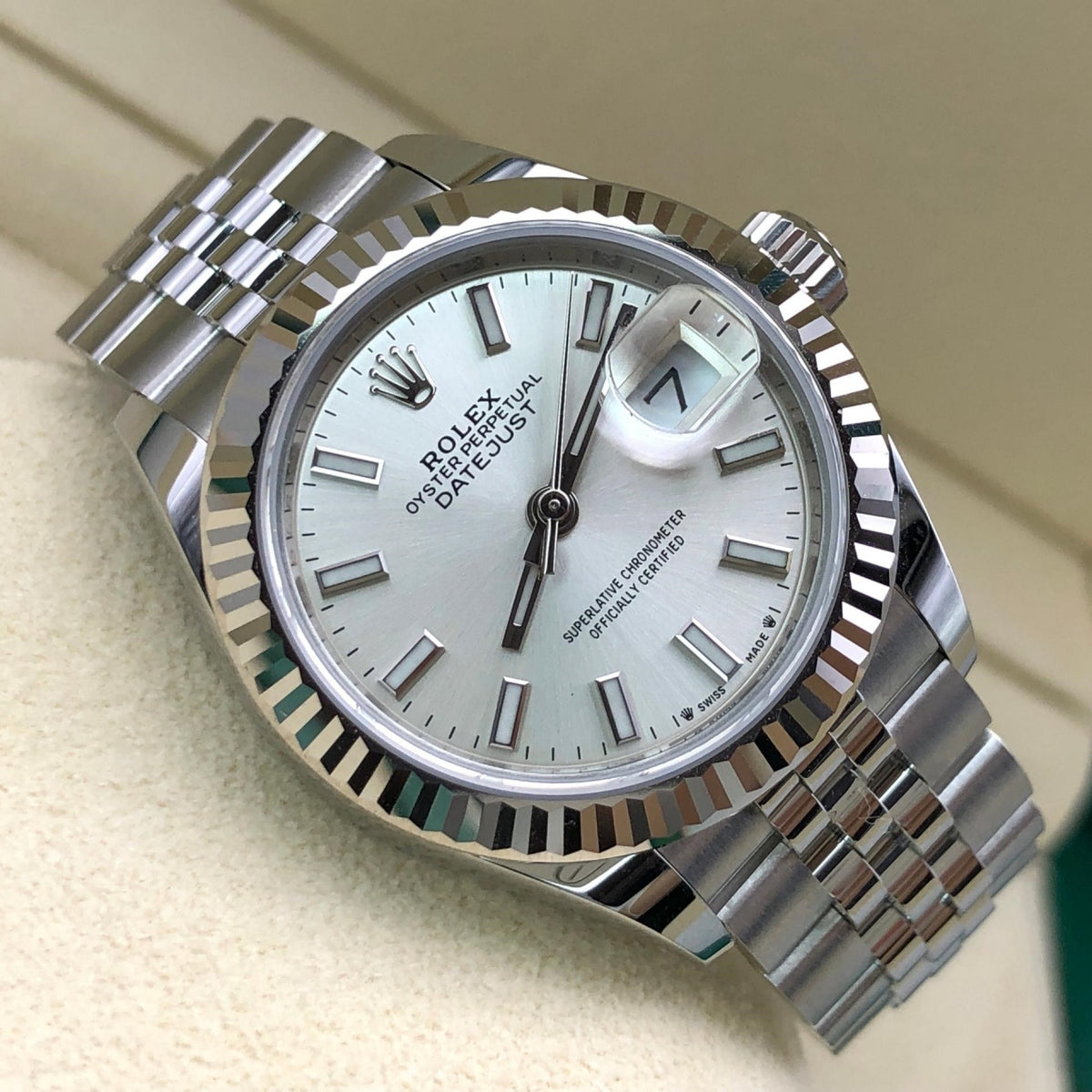 【1:1 Super Clone】 Lady-Datejust 28mm 279174 Silver Dial Oyster Bracelet
