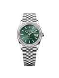 【1:1 Super Clone】  Datejust 36mm 126284 Green Dial Jubilee Bracelet