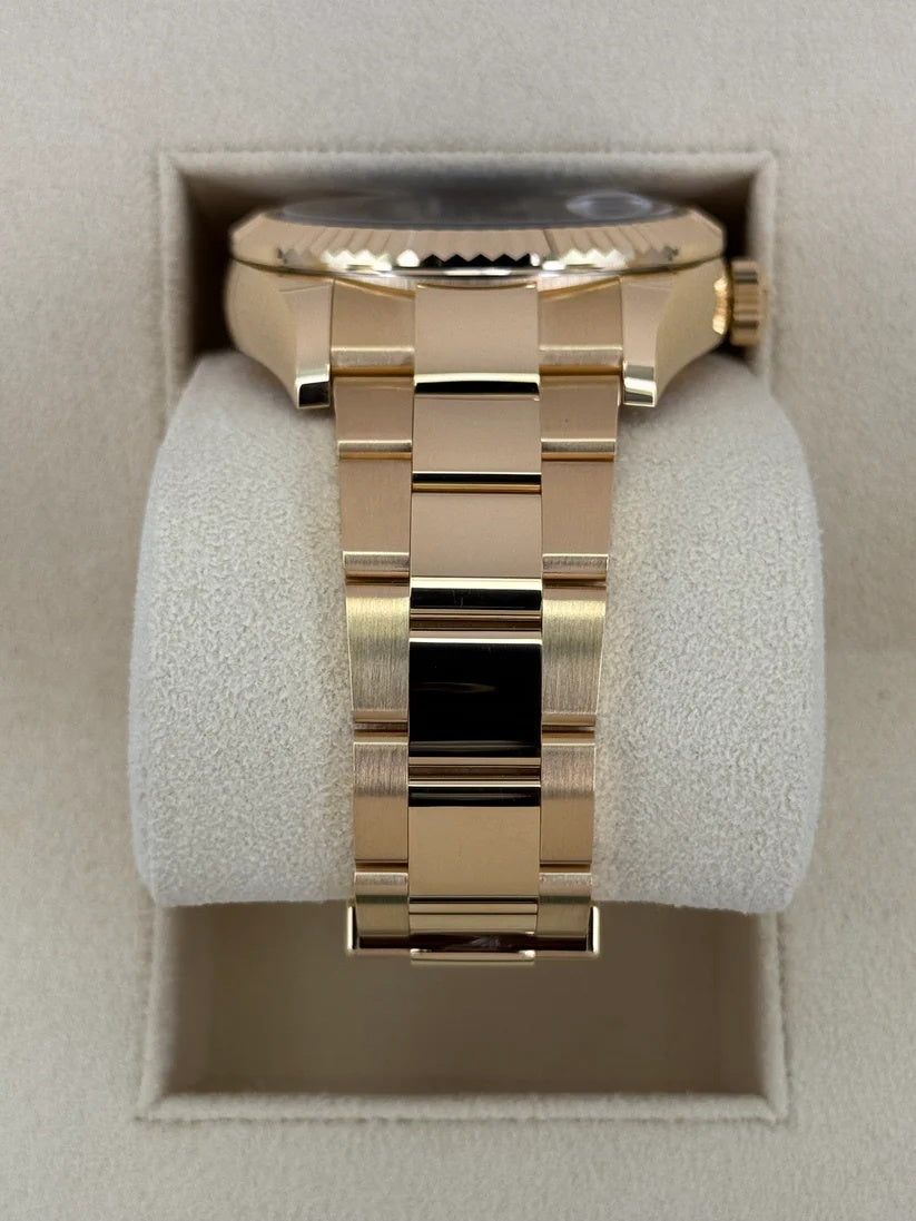 【1:1 Super Clone】  Sky-Dweller 42mm 336938-0002/0005 Yellow Gold Black Dial Oyster