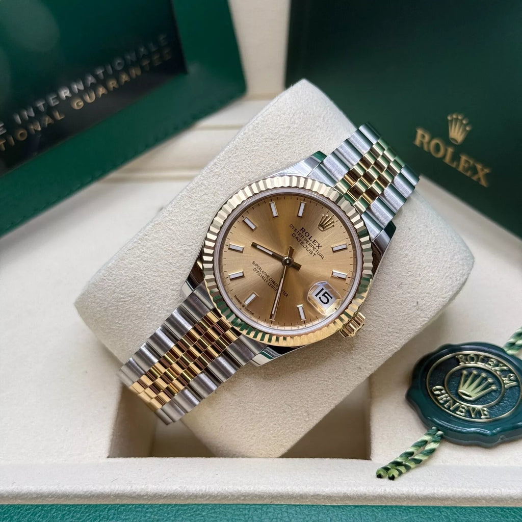 【1:1 Super Clone】 Datejust m278273-0013/0014 31mm Champagne Dial Stainless Steel and Yellow Gold Oyster Watch
