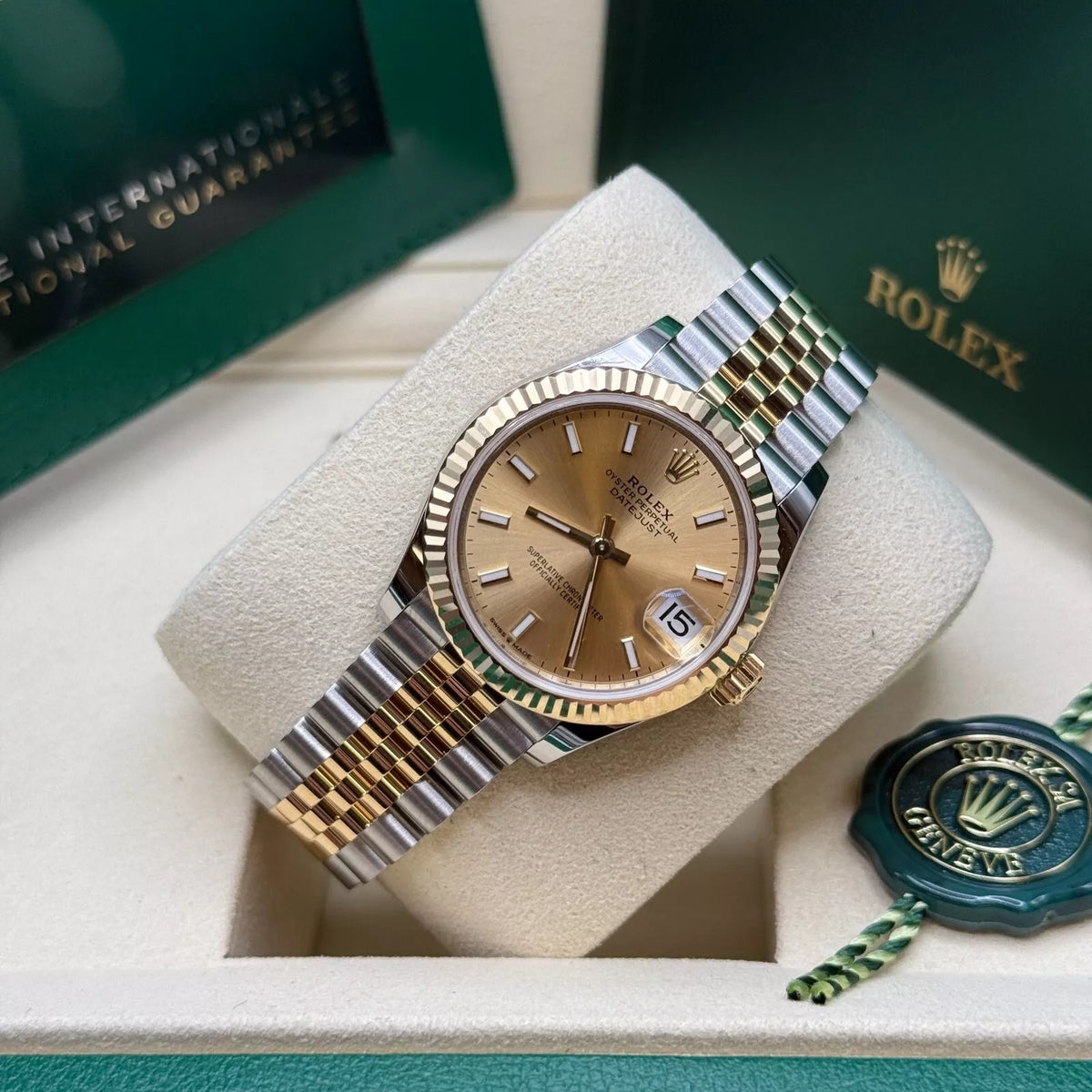 【1:1 Super Clone】 Datejust m278273-0013/0014 31mm Champagne Dial Stainless Steel and Yellow Gold Oyster Watch