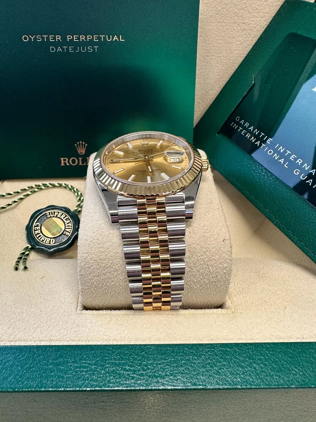 【1:1 Super Clone】  Datejust 41mm 126333 Champagne Index Jubilee Steel and Yellow Gold Mens Watch