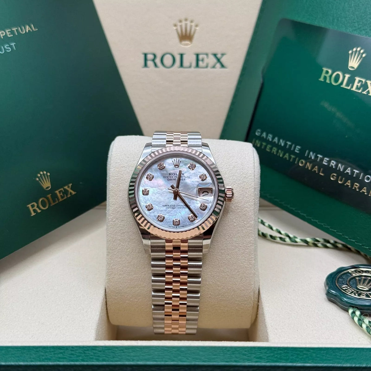 【1:1 Super Clone】 Datejust m278271-0025/0026 White Mother-of-Pearl 31mm Dial Oyster Bracelet Watch