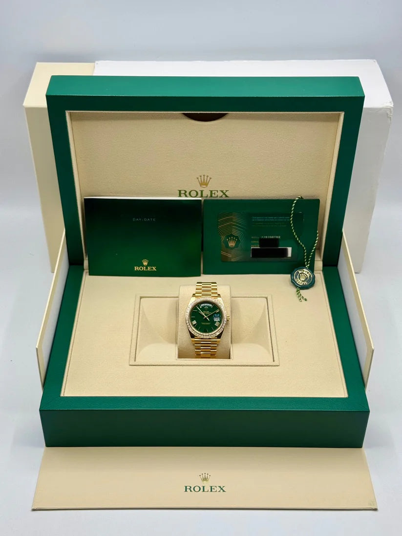 【1:1 Super Clone】 Day-Date 40mm 228398TBR-0039 Green Dial President Watch