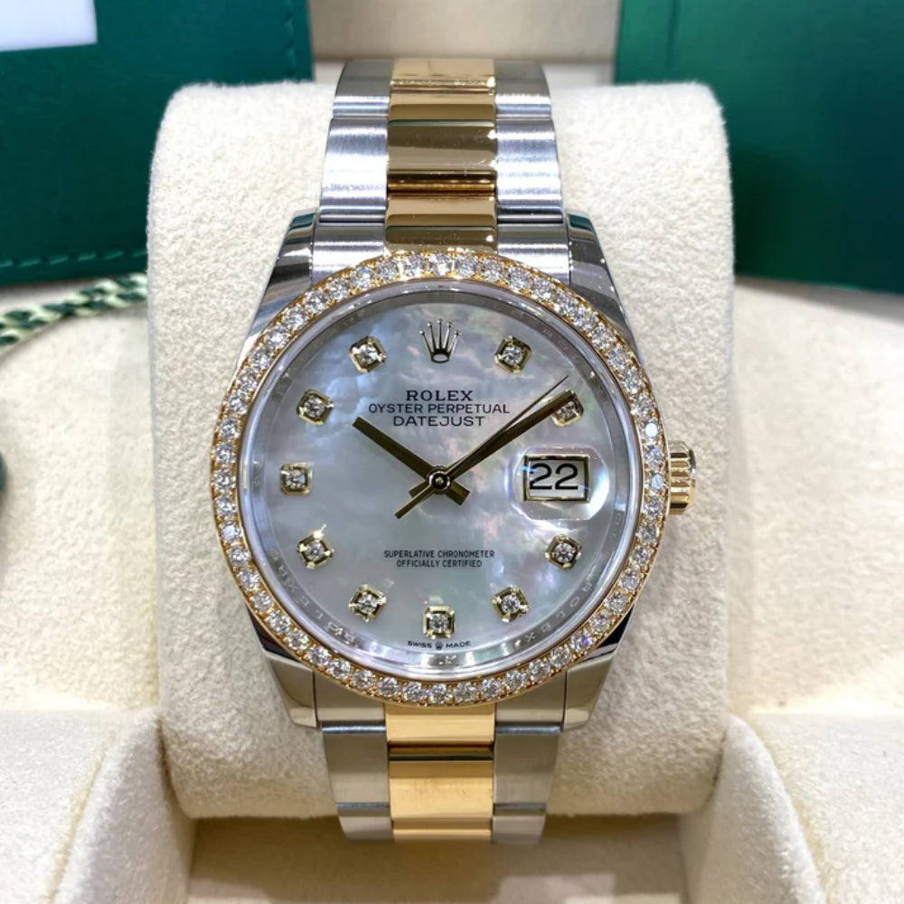 【1:1 Super Clone】  Datejust 36mm 126283 White Mother-of-Pearl Dial Jubilee Bracelet Watch