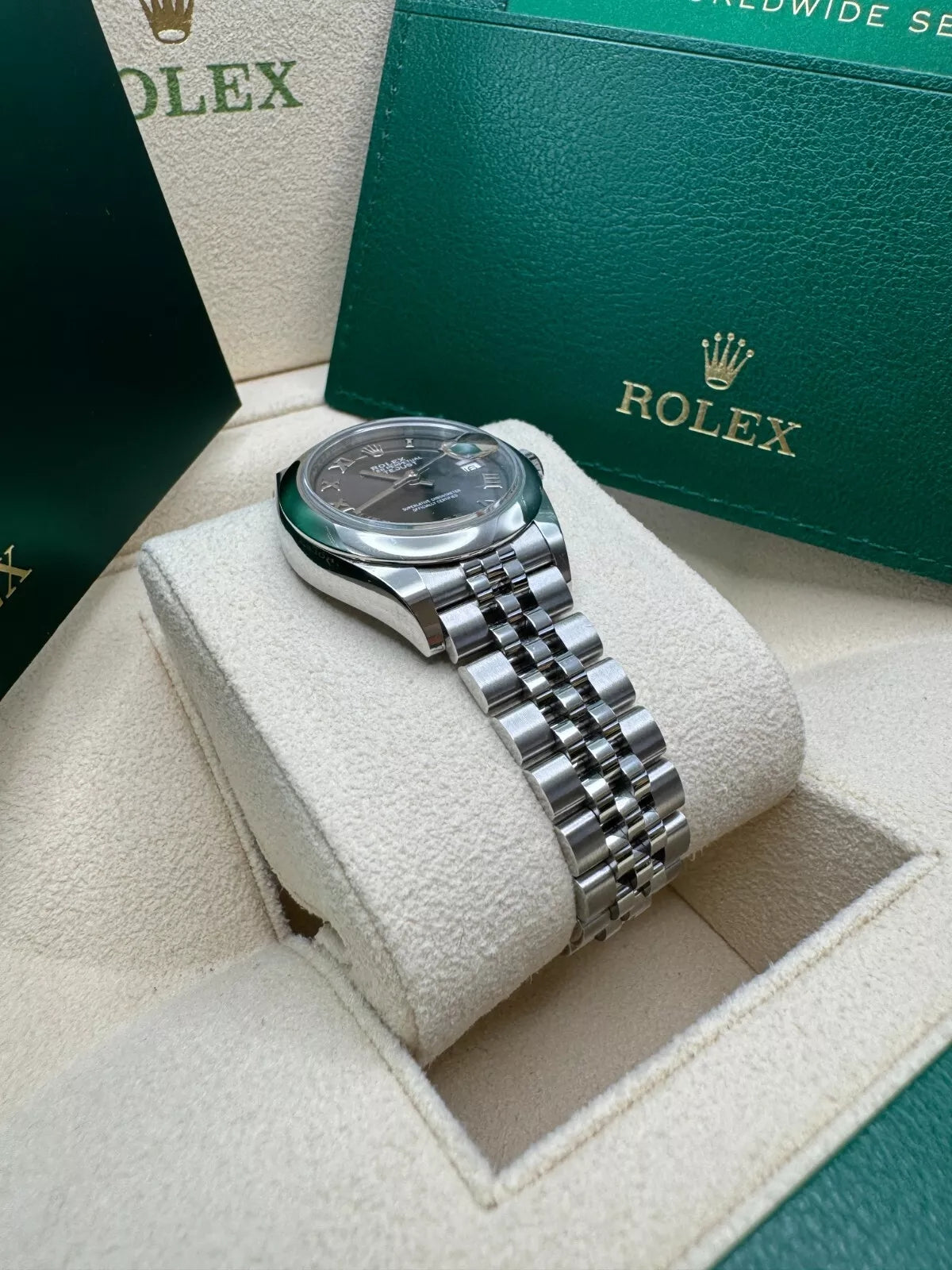 【1:1 Super Clone】 Lady-Datejust 28mm  m279160 Oyster Perpetual Dark Grey Dial Oyster Bracelet