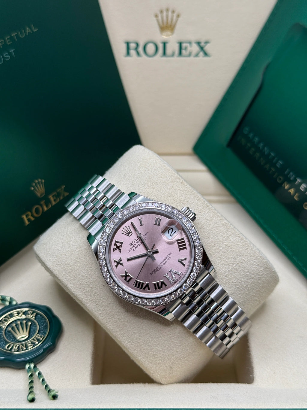 【1:1 Super Clone】 Datejust m278384RBR-0027/0028 Pink 31mm Dial Oyster Watch