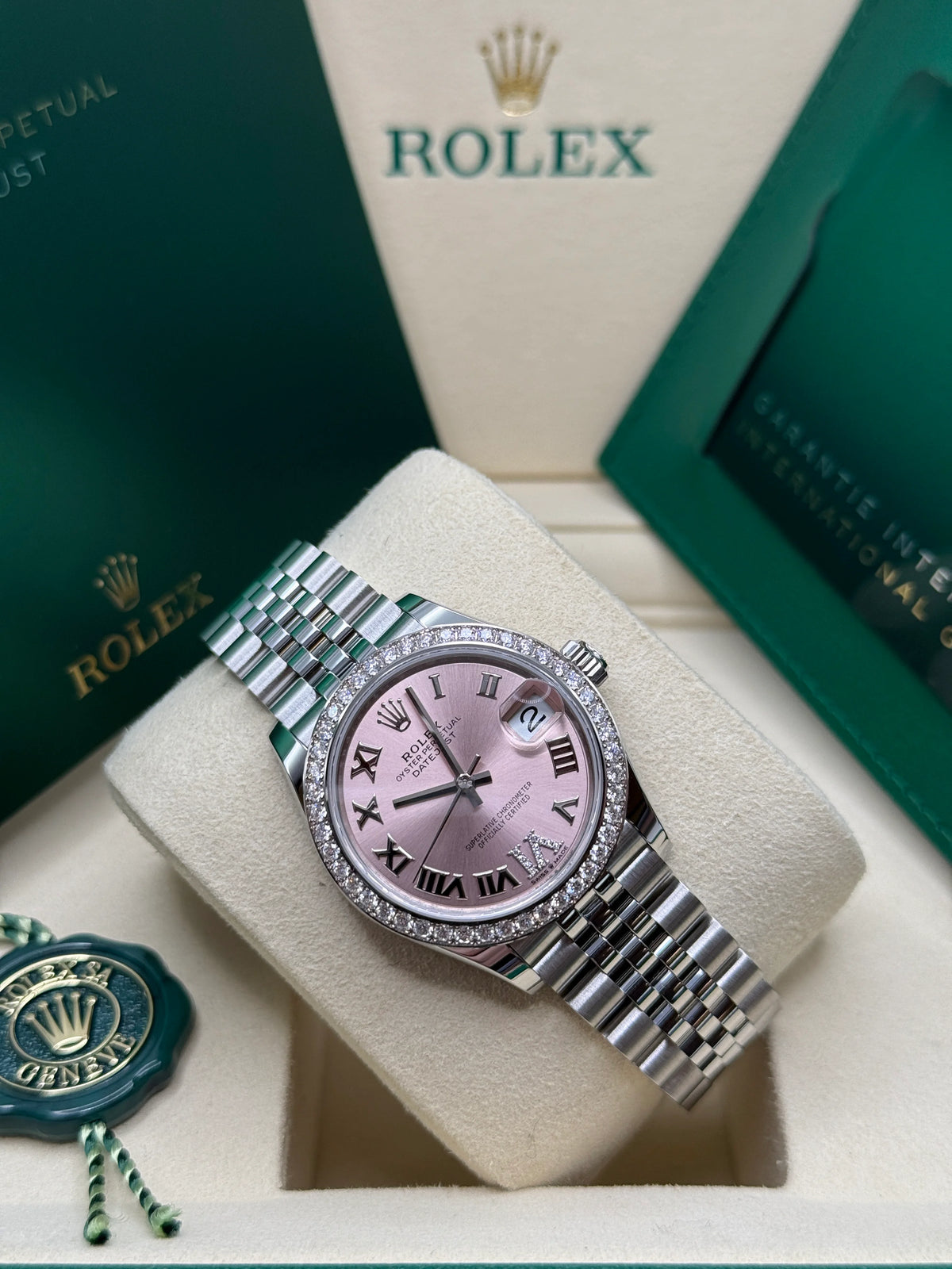 【1:1 Super Clone】 Datejust m278384RBR-0027/0028 Pink 31mm Dial Oyster Watch