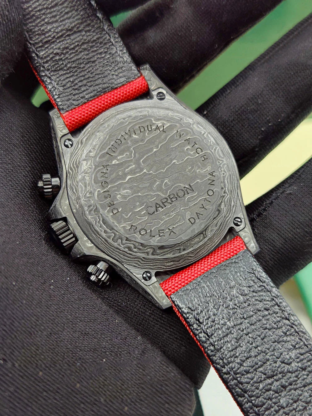 【1:1 Super Clone】Rolex Cosmograph Daytona DIW Carbon Lucky Player Casino Super Clone Swiss Replica Watch | Custom Made Limited Edition |