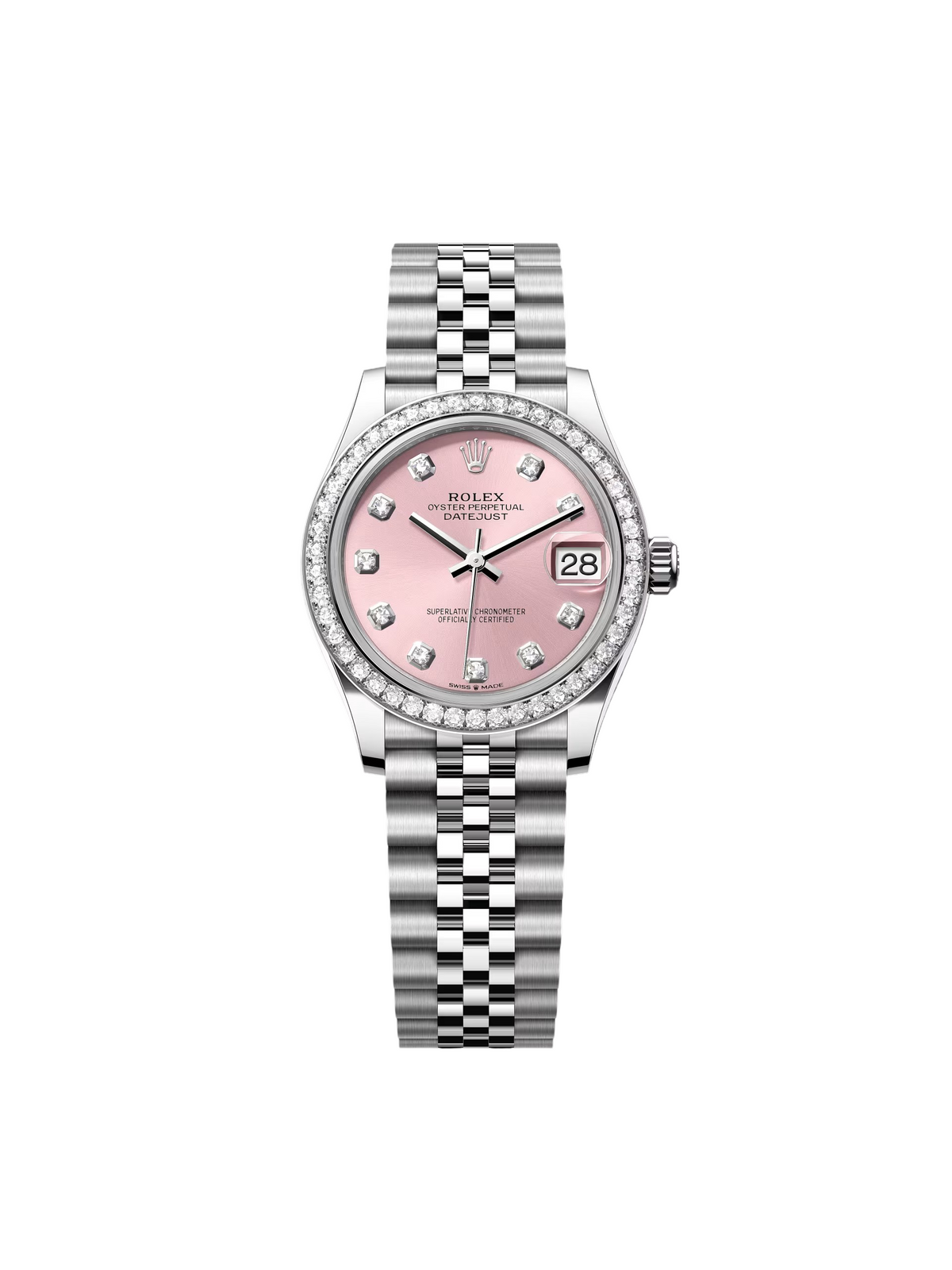【1:1 Super Clone】 Datejust m278384RBR-0035/0036 Pink 31mm Dial Oyster Watch