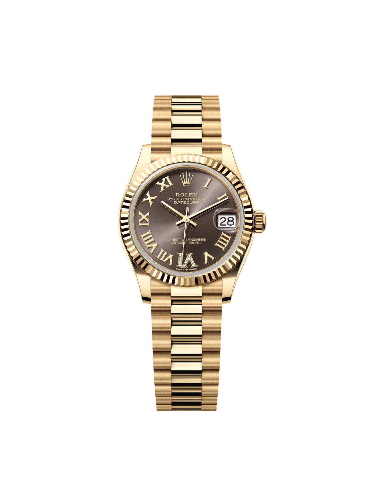 【1:1 Super Clone】 Datejust m278278-0032 Dark Grey 31mm Dial President Bracelet Watch