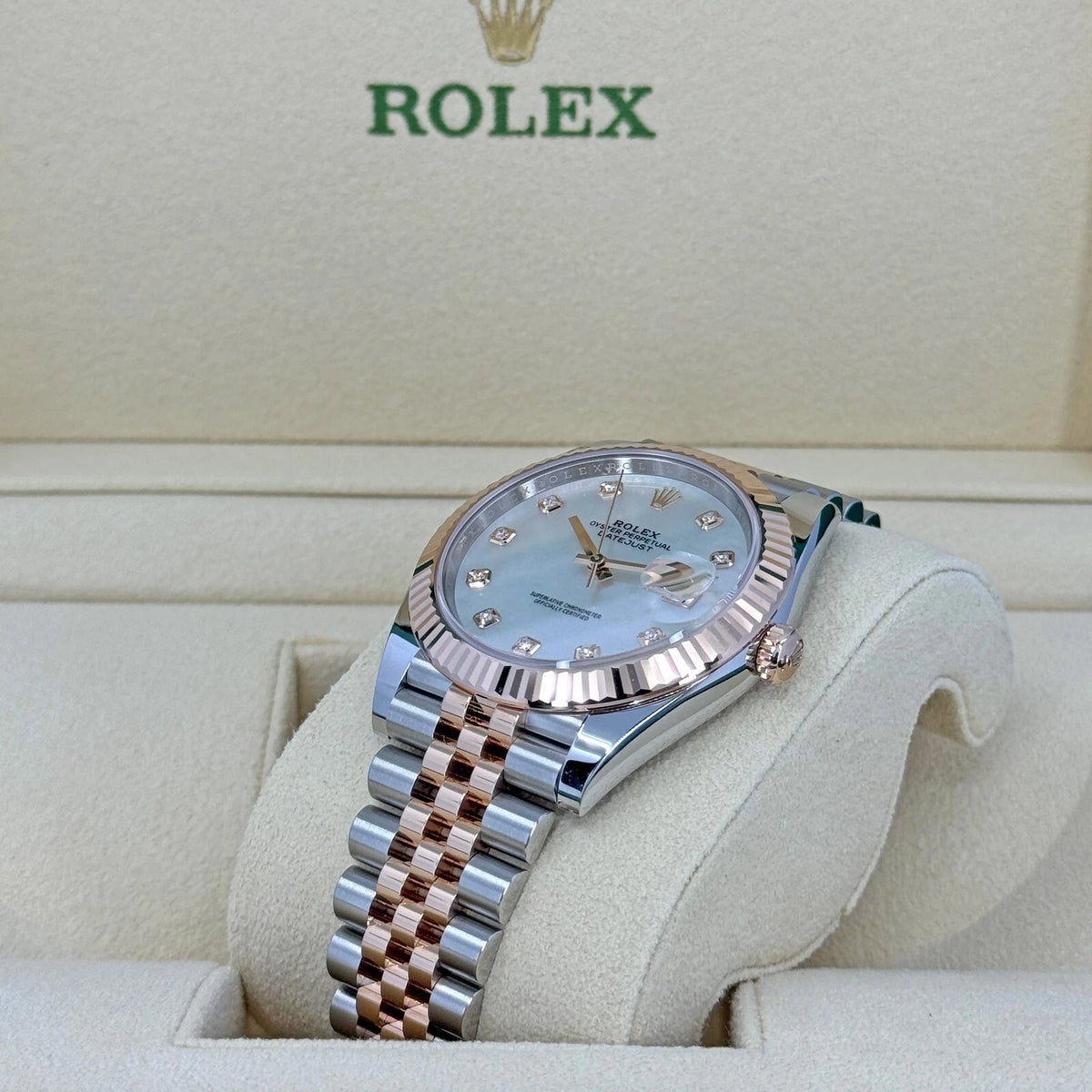 【1:1 Super Clone】 Datejust 41mm 126331 MOP Diamond Jubilee Steel and Rose Gold Watch