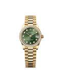 【1:1 Super Clone】 Datejust m278288RBR-0007 Olive Green 31mm Dial President Bracelet Watch