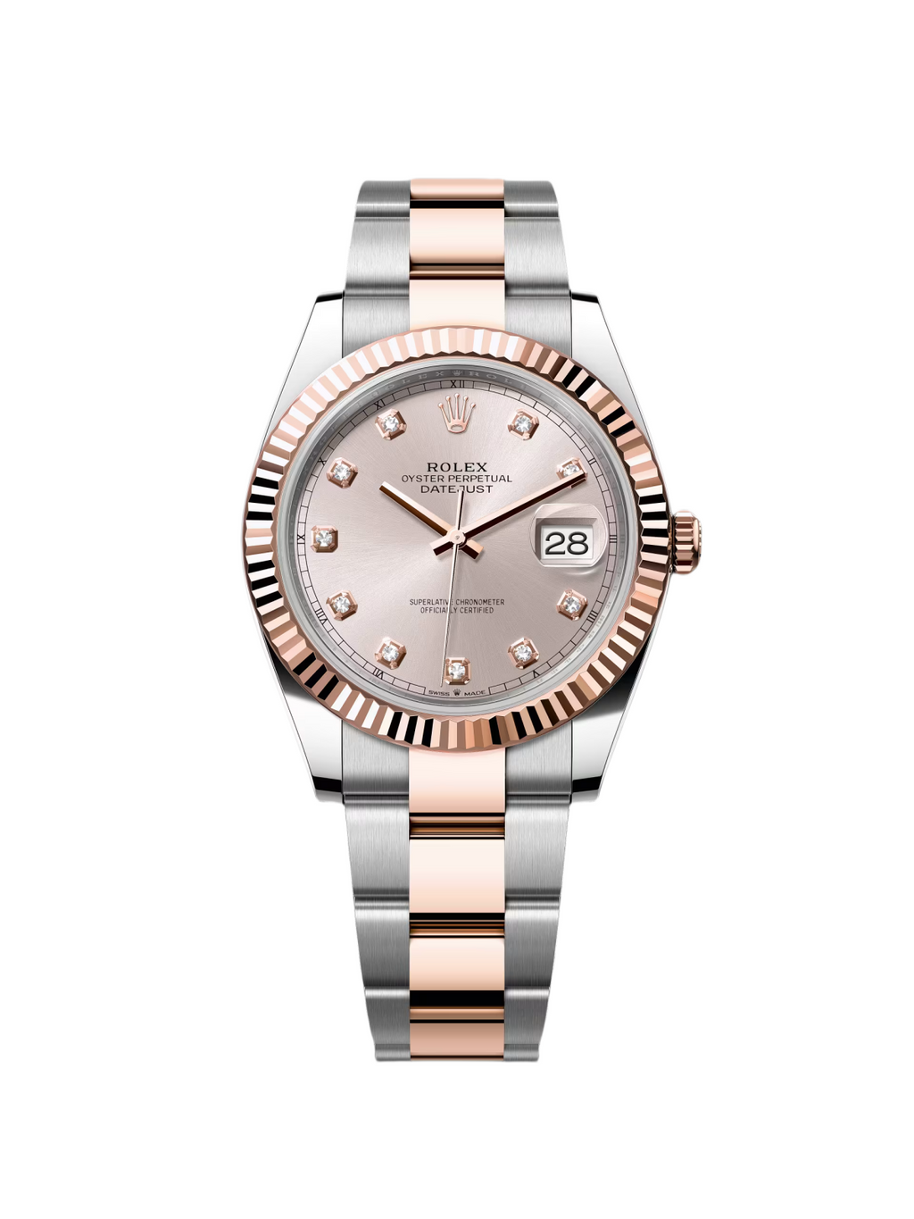 【1:1 Super Clone】 Datejust 41mm 126331 Sundust Diamond Jubilee Steel and Everose Gold Watch
