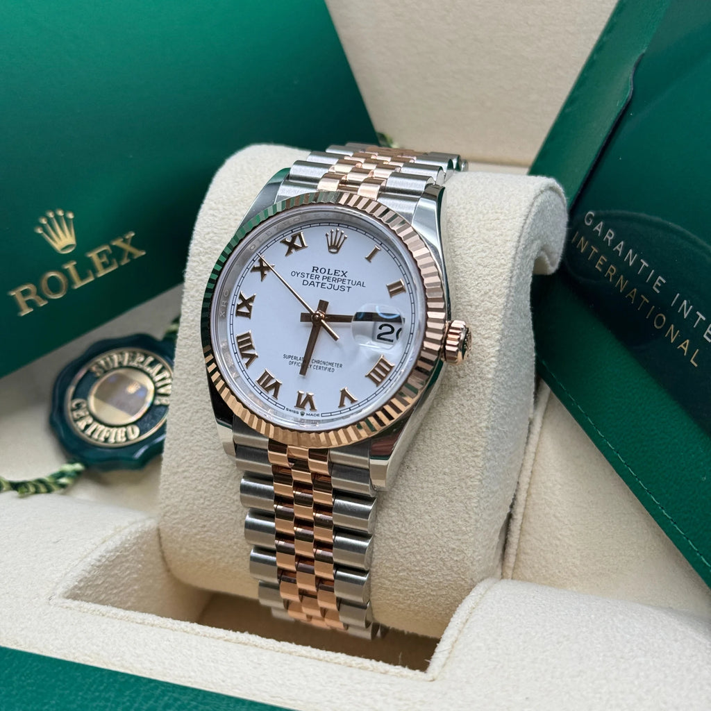 【1:1 Super Clone】  Datejust 36mm 126231 White Dial Oyster Bracelet