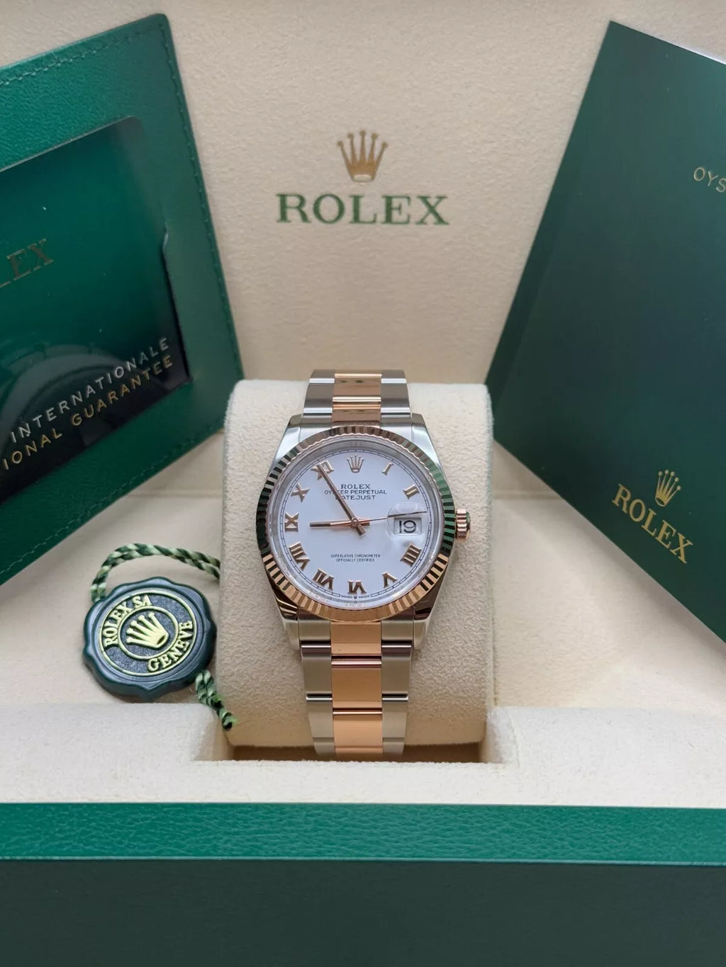 【1:1 Super Clone】  Datejust 36mm 126231 White Dial Oyster Bracelet