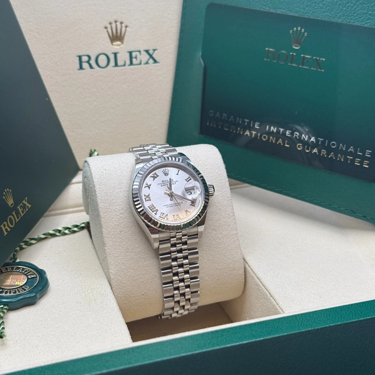 【1:1 Super Clone】 Lady-Datejust 28mm 279174 Silver Roman Dial Oyster Bracelet