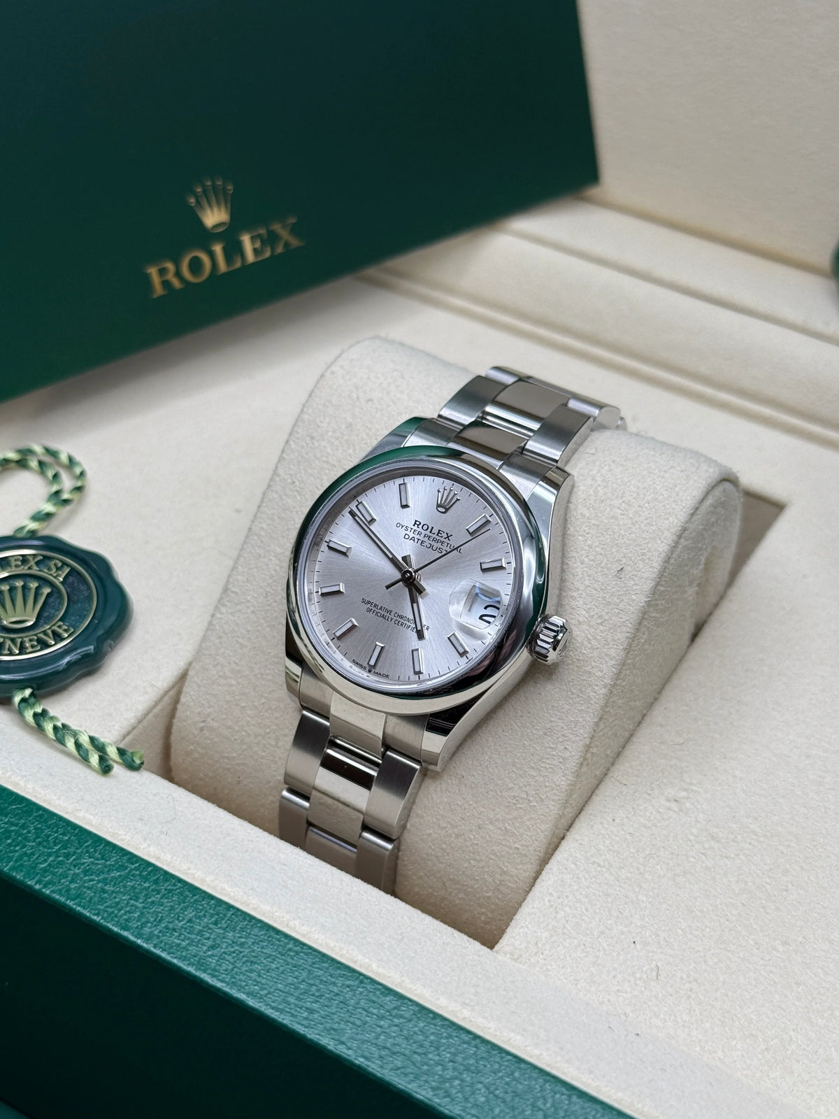 【1:1 Super Clone】 Datejust m278240-0005/0006 31mm  Silver Index Domed Bezel Oyster Oystersteel
