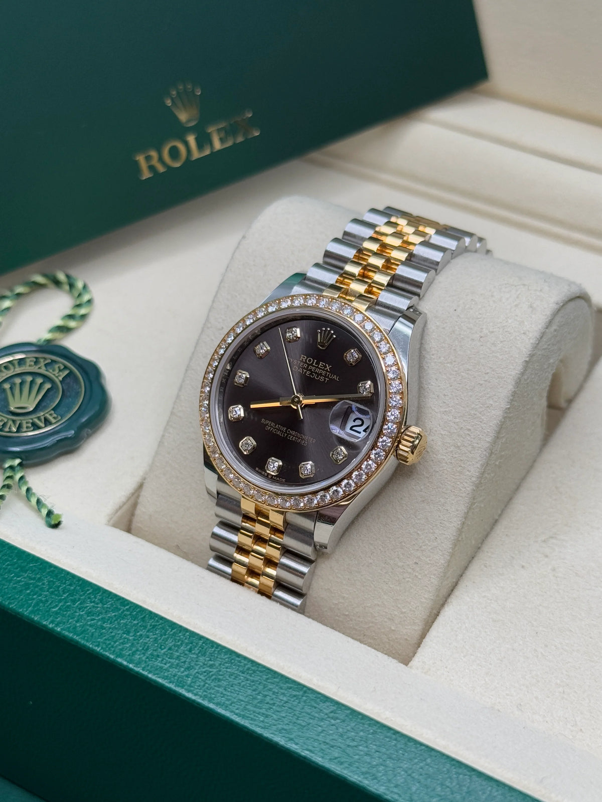 【1:1 Super Clone】 Datejust m278383RBR-0021/0022 31mm Dark Grey Dial Oyster Bracelet