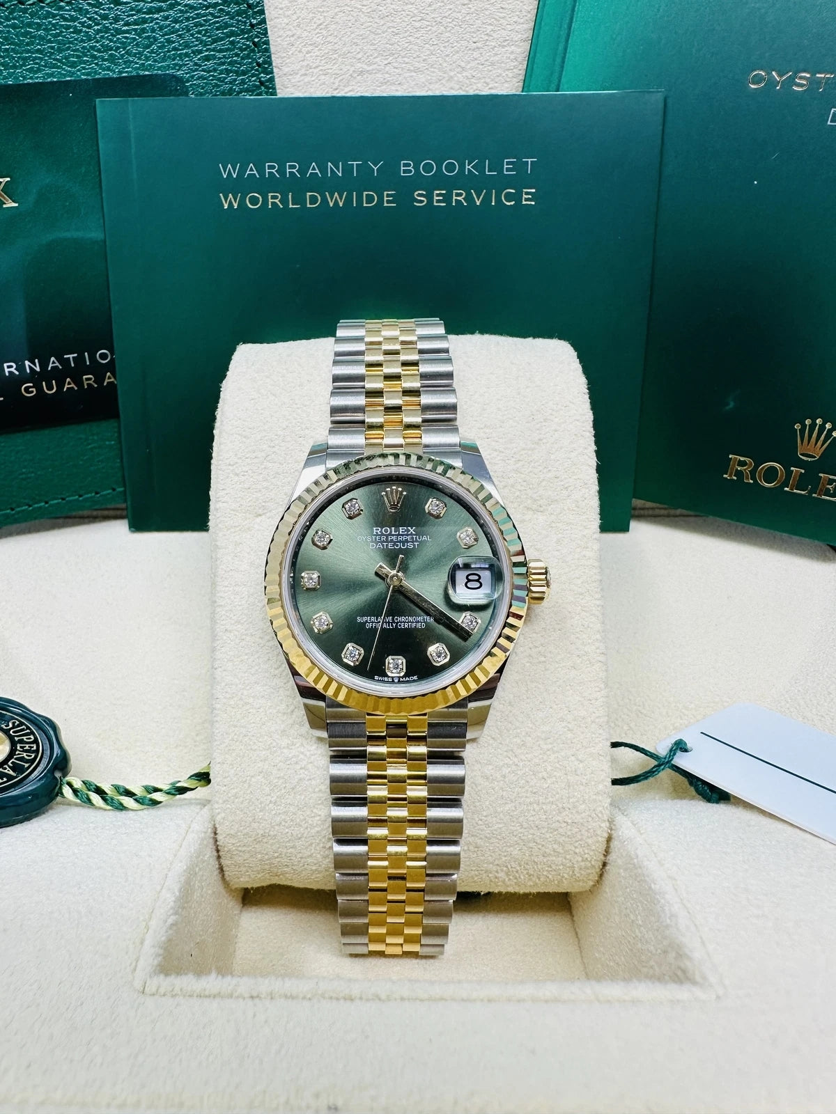 【1:1 Super Clone】 Datejust m278273-0029/0030 31mm Olive Green Dial Stainless Steel and Yellow Gold Oyster Watch
