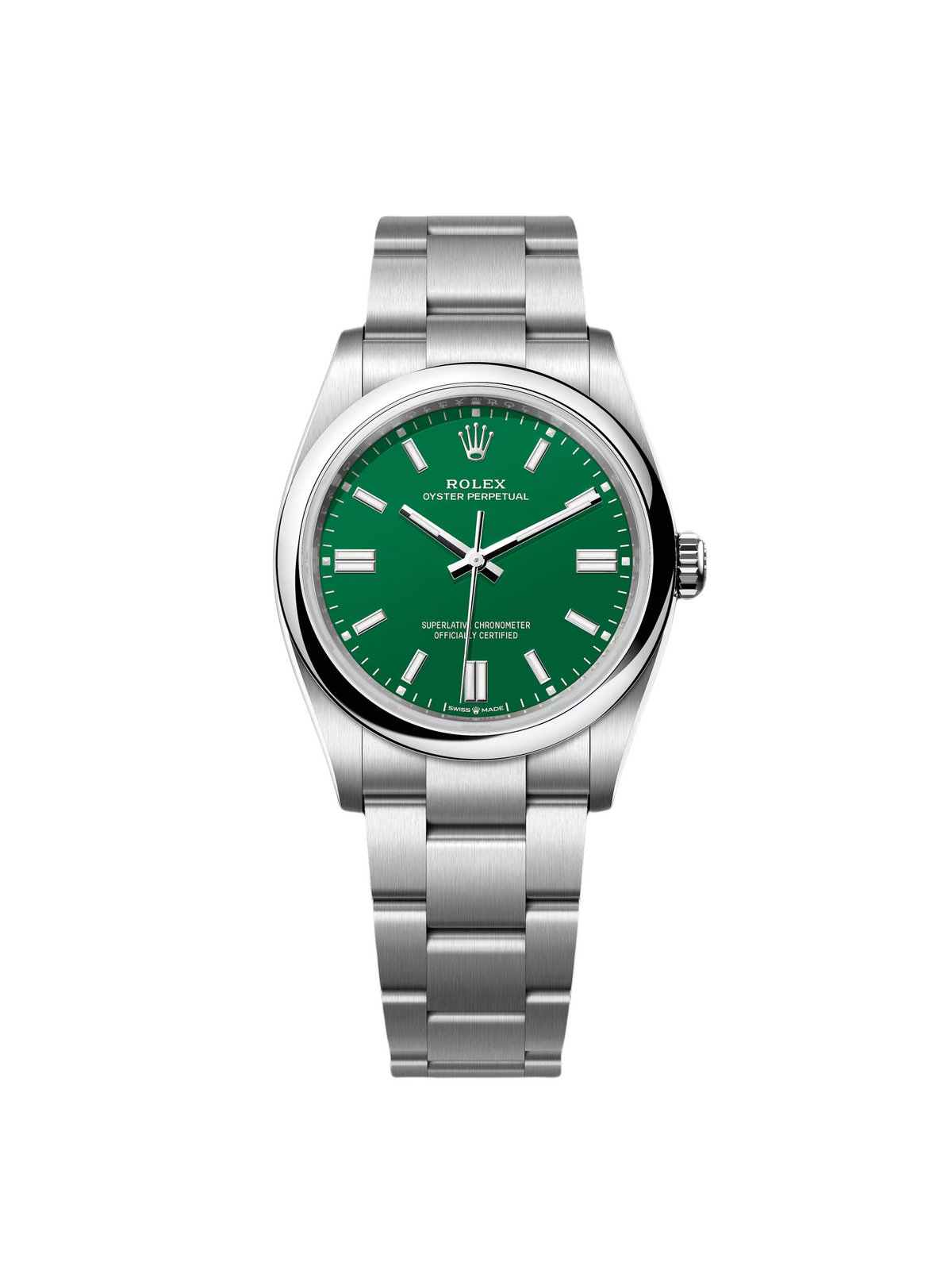 【1:1 Super Clone】 Oyster Perpetual 36mm 126000-0005 Green Dial Oyster Stainless Steel Bracelet