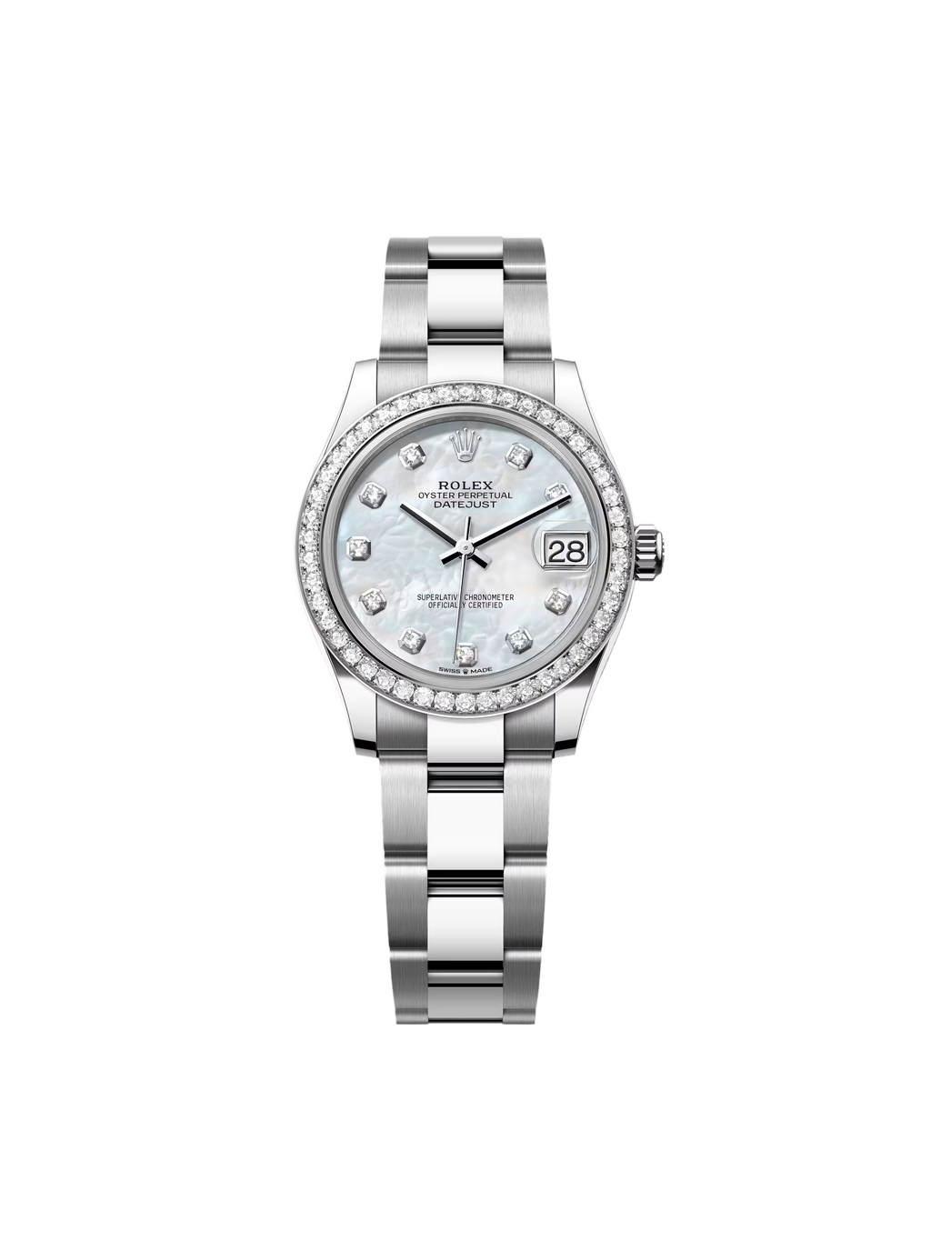 【1:1 Super Clone】 Datejust m278384RBR-0007/0008 Mother-of-Pearl 31mm Dial Oyster Watch