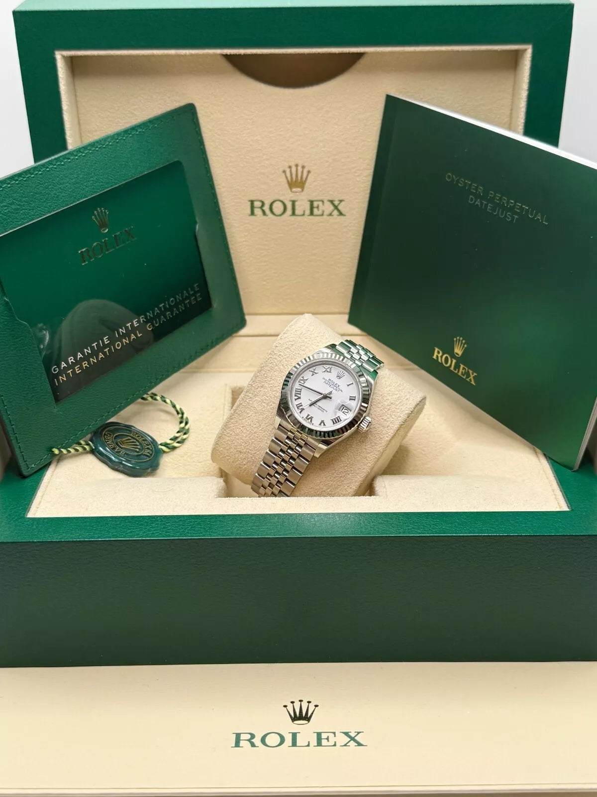 【1:1 Super Clone】 Lady-Datejust 28mm 279174 White Roman Dial Oyster Bracelet
