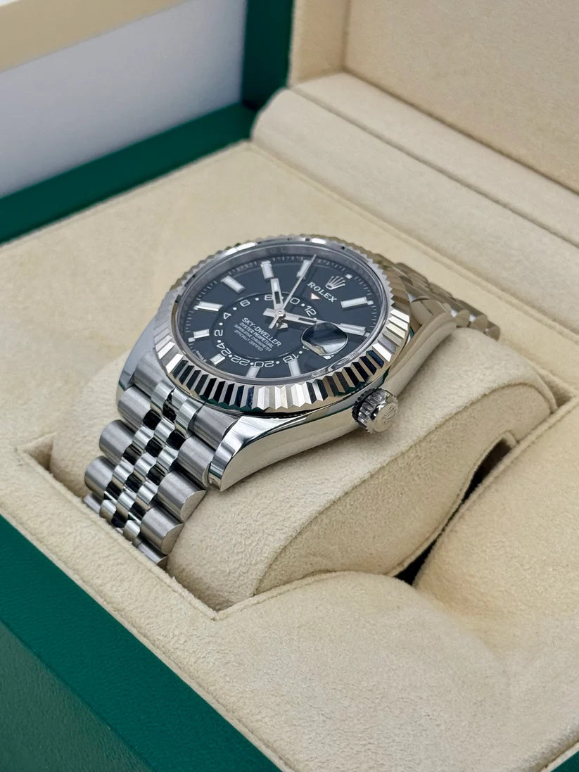 【1:1 Super Clone】  Sky-Dweller 42mm 336934-0007/0008 Stainless Steel Black Dial Oyster