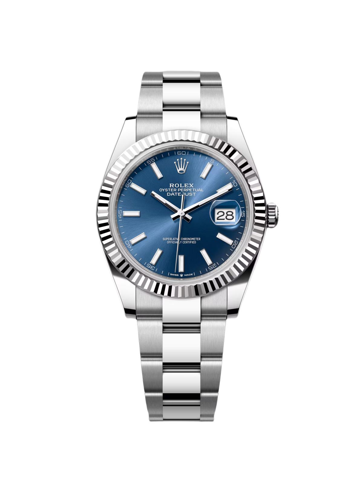 【1:1 Super Clone】  Datejust 41mm 126334 Blue Index Oyster Stainless Steel Men’s Watch
