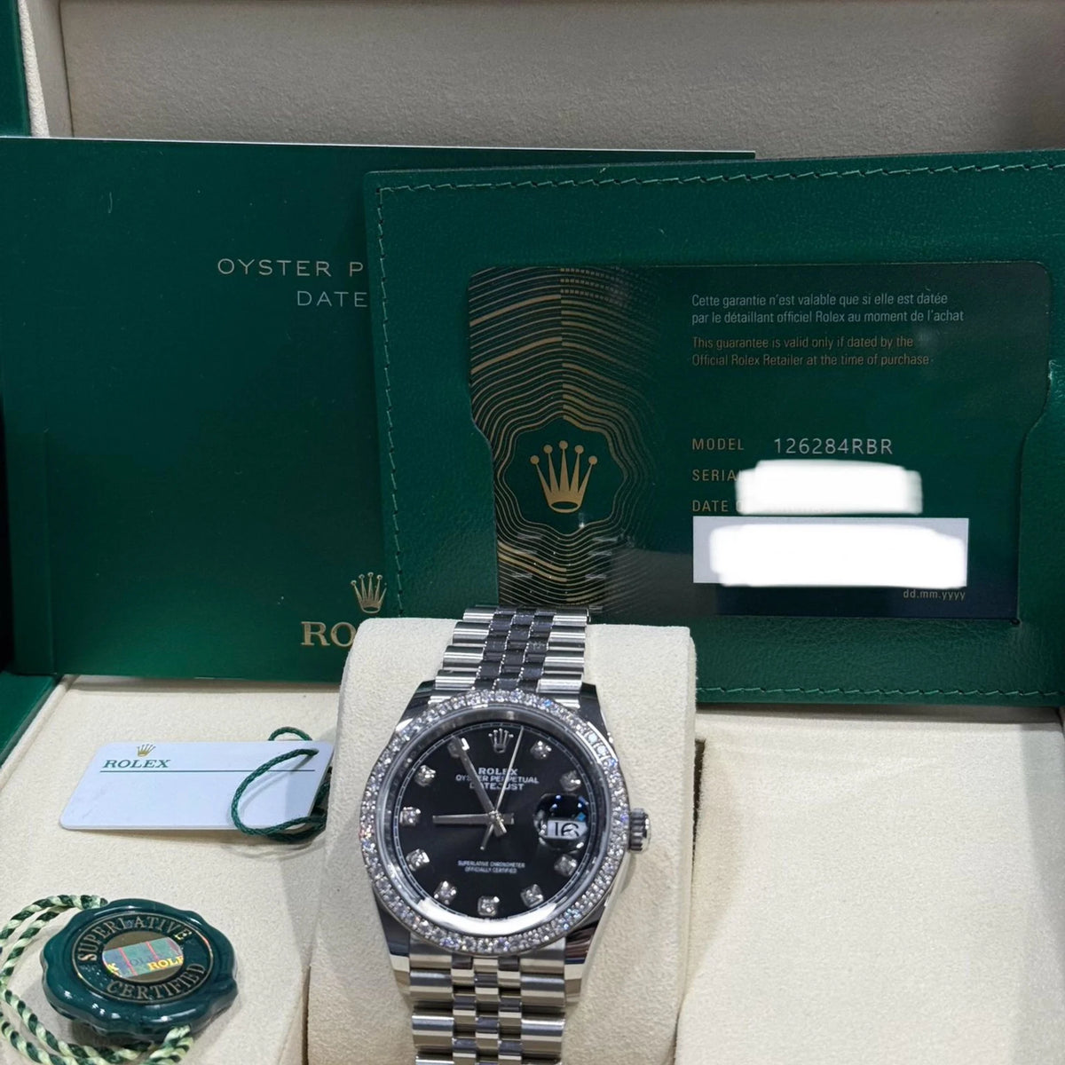 【1:1 Super Clone】  Datejust 36mm 126284 Black Dial Jubilee bracelet