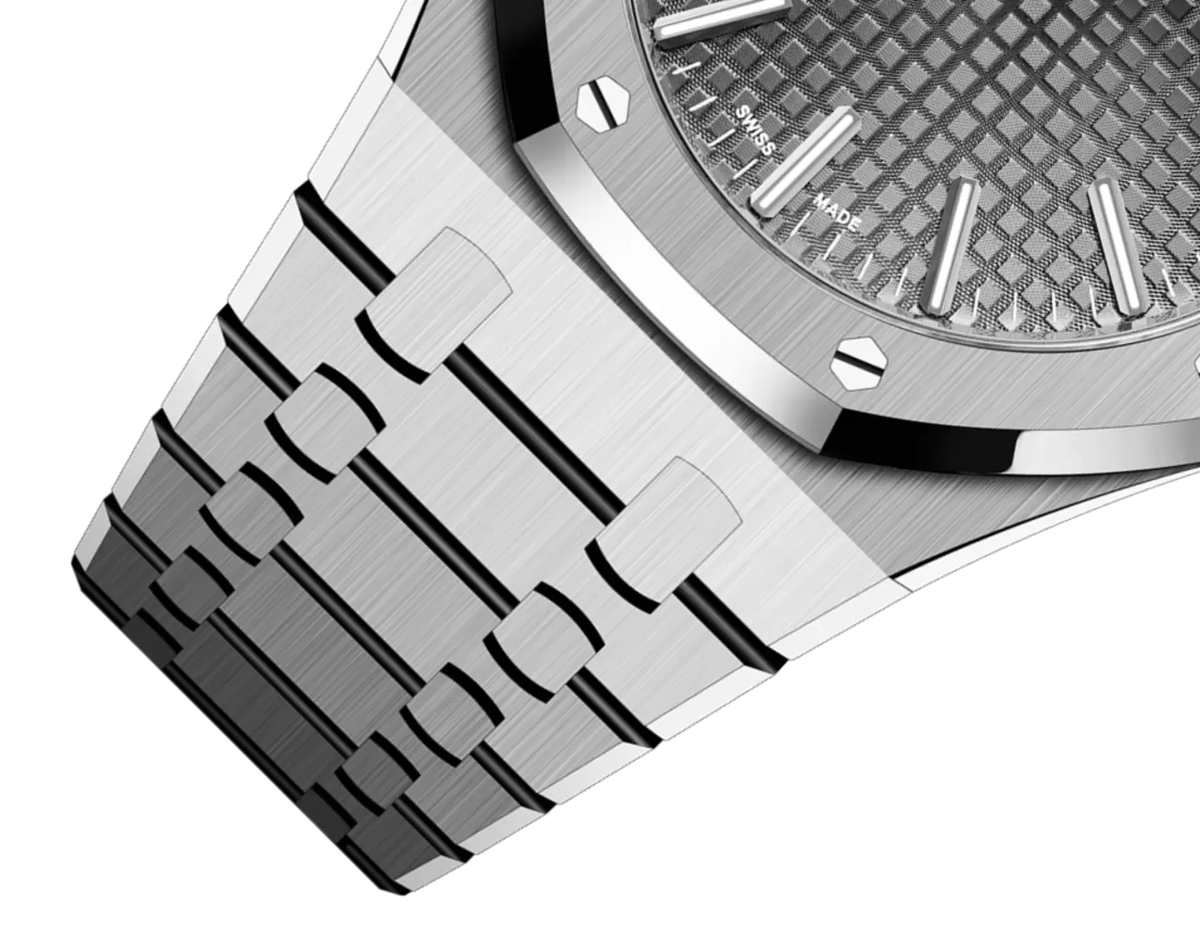 【1:1 Super Clone】A&P ROYAL OAK Grey Dial 41mm