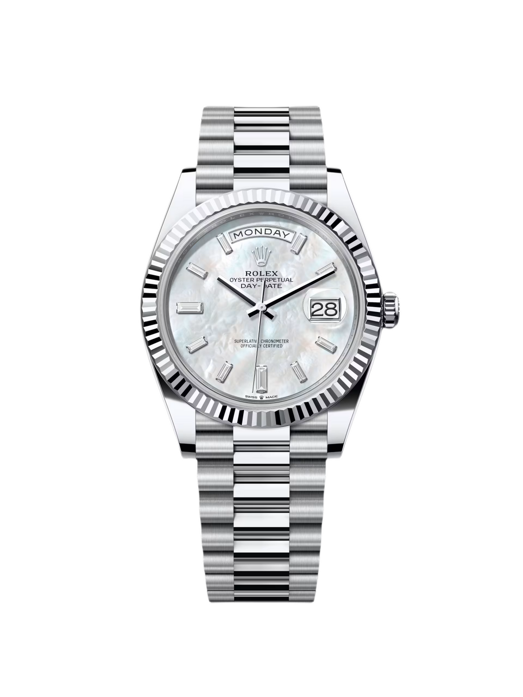 【1:1 Super Clone】  Day-Date 228236-0026 Mother Of Pearl Diamonds Dial